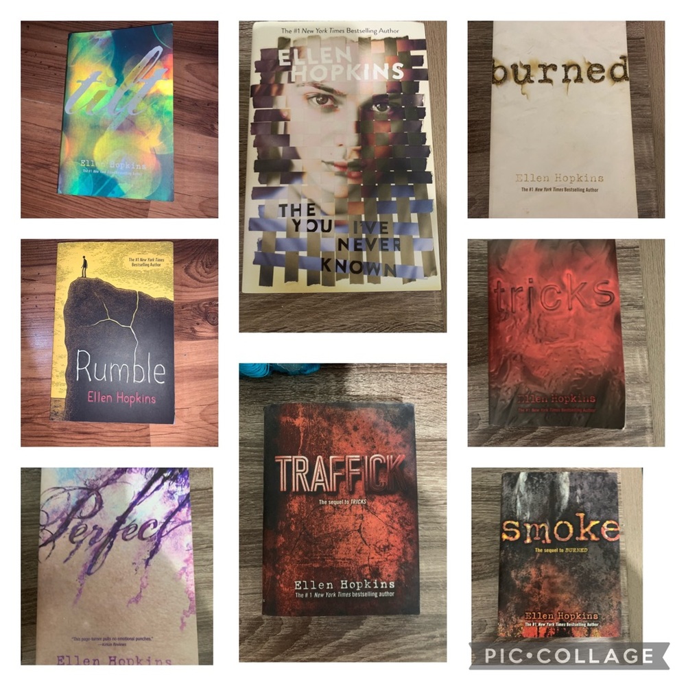 7 Ellen Hopkins Books Collection